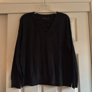 NY&C Black Cropped Sweater